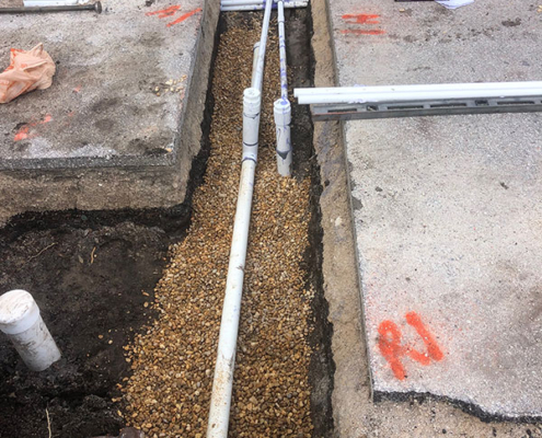 Trenching/Piping of RMD System
